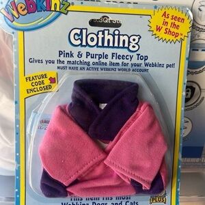 Webkinz Pink and Purple Fleecy Top
